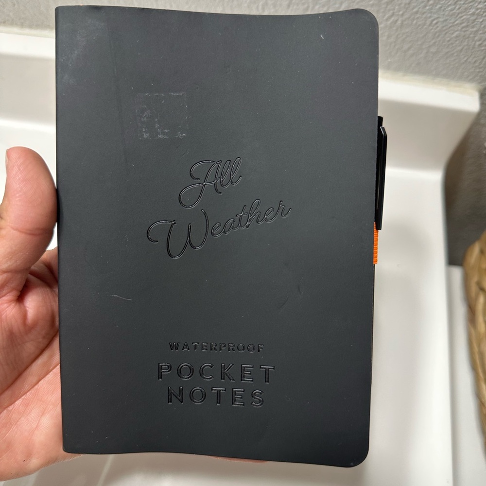 All Weather Waterproof Pocket Notes - Black